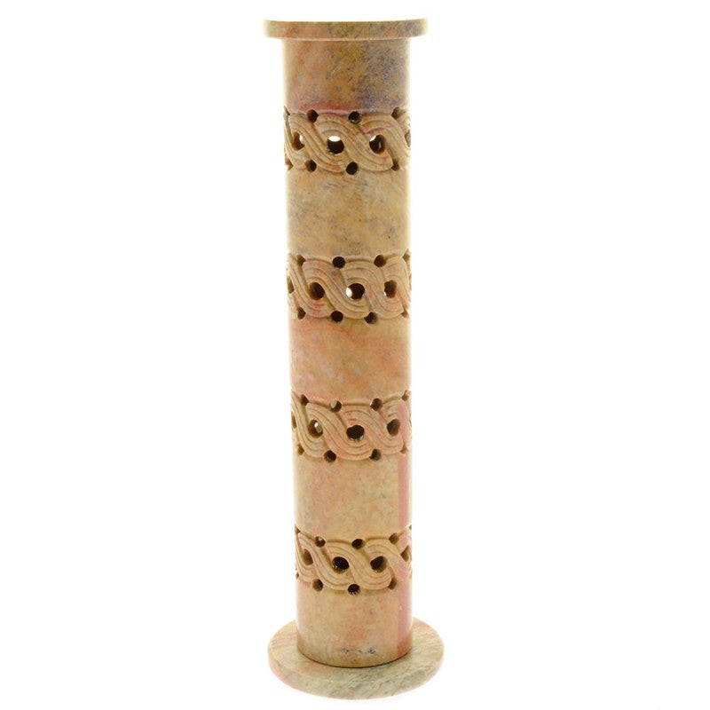 Soapstone Incense Tower Celtic Ash Catcher