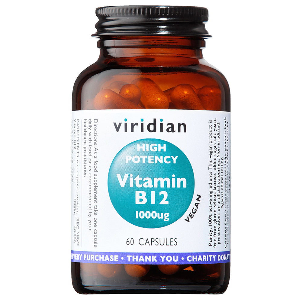Viridian High Potency Vitamin B12 1000ug - 60 Veg Caps