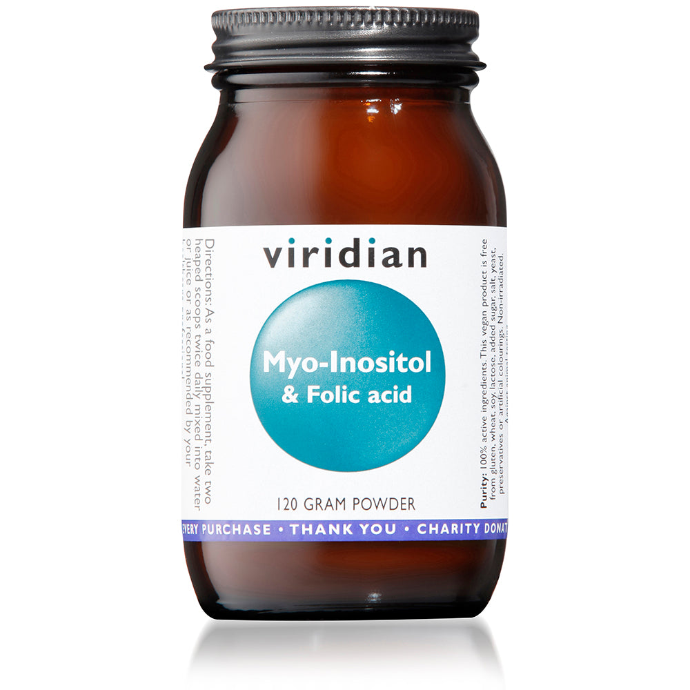 Viridian Myo-Inositol &amp; Folic Acid Powder 120gm