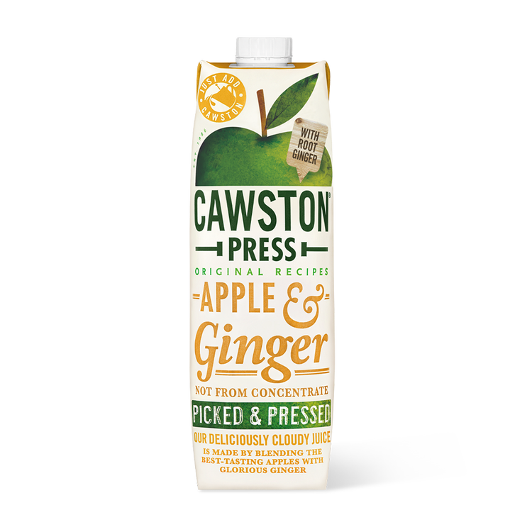 Cawston Press Apple &amp; Ginger Juice 1Ltr