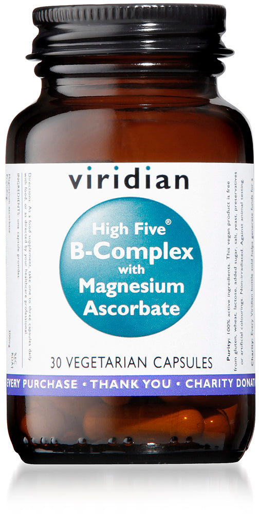 Viridian High Five B-Complex With Magnesium Ascorbate (30 Caps)