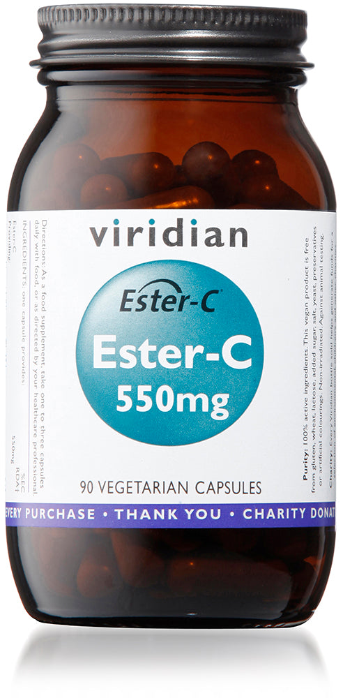 Viridian Ester-C 550mg - 90 Veg Caps