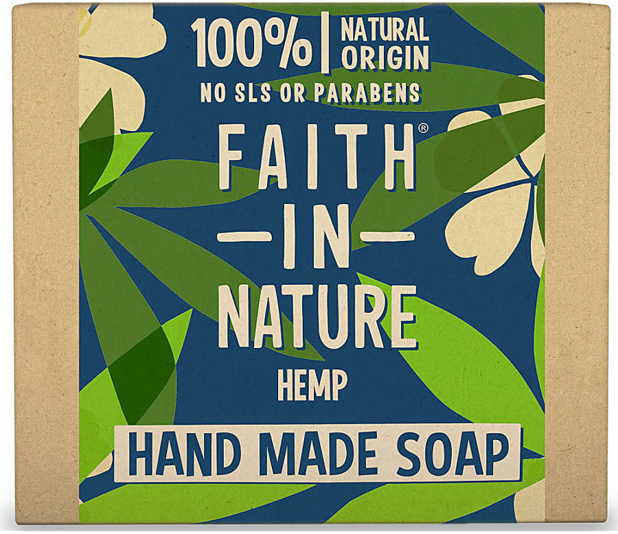 Faith In Nature - Hand Made Soap - Hemp w/lemongrass &amp; Green Tea 100g
