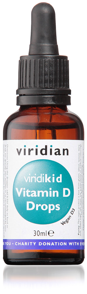 Viridian ViridiKid Vitamin D3 400iu Drops - 30ml
