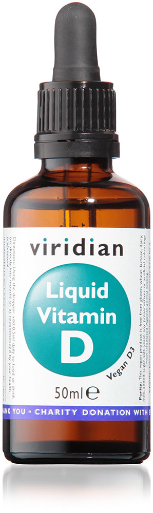 Viridian Liquid Vitamin D3 2000iu Drops - 50ml