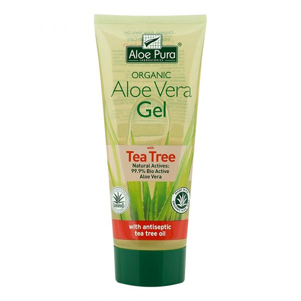 Aloe Pura Aloe Vera Organic Gel w/Tea Tree 200ml