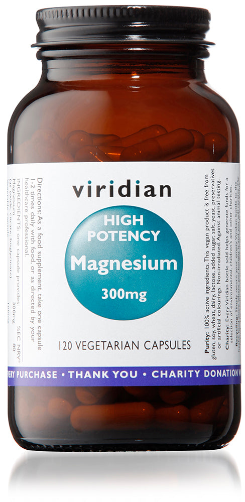 Viridian High Potency Magnesium 300mg - 120 Veg Caps