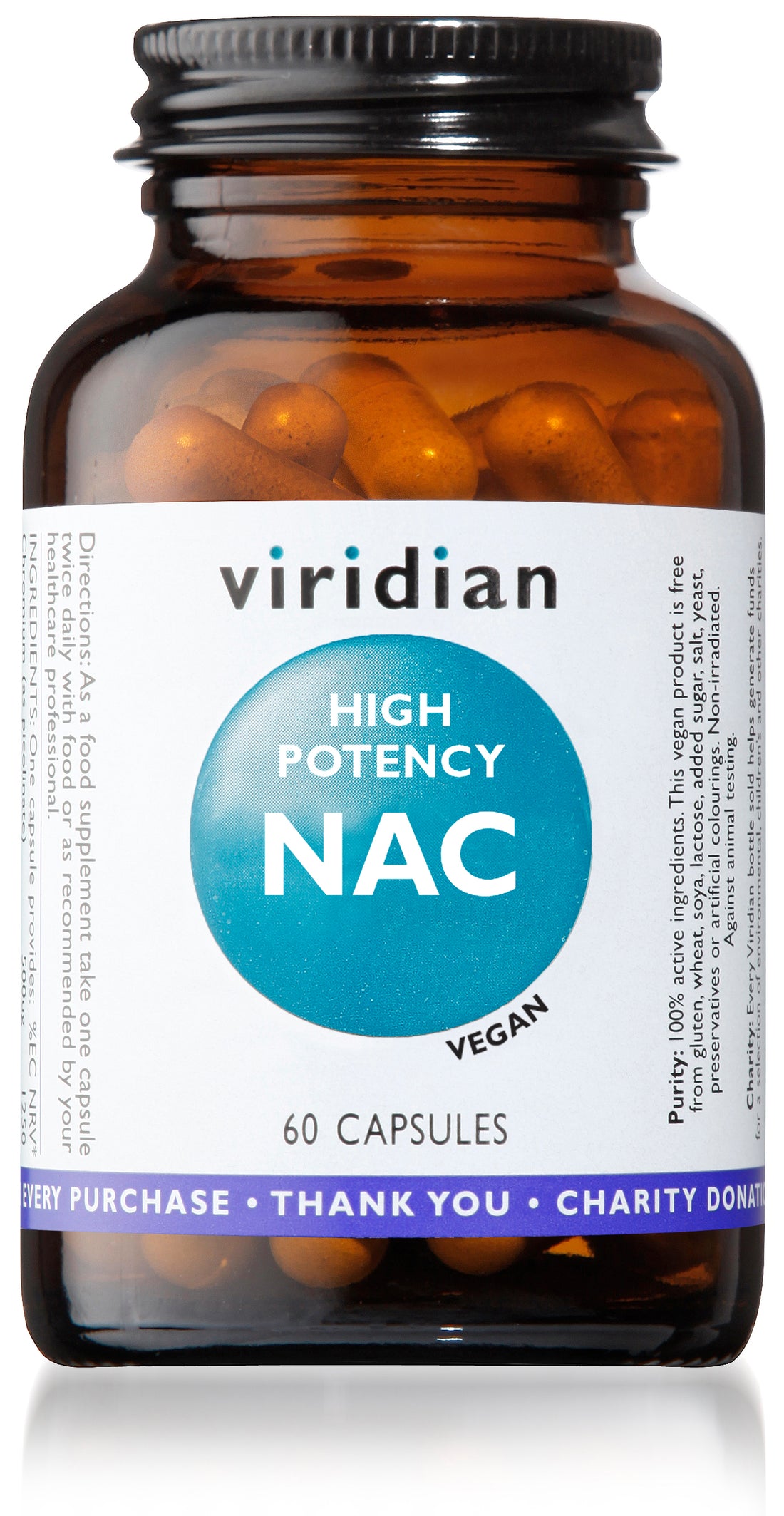Viridian High Potency NAC 60 Veg Caps
