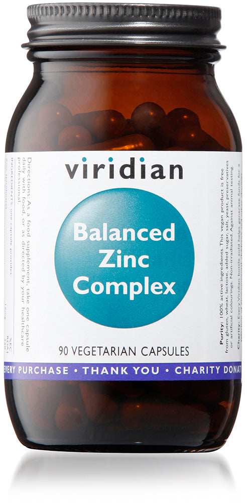 Viridian Balanced Zinc Complex - 90 Veg Caps