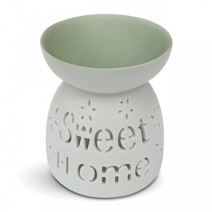 Matt Ceramic Oil Burner - &quot;Sweet Home&quot;