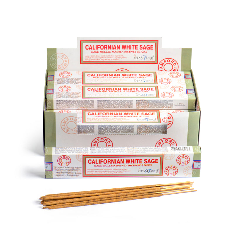 Incense Sticks Californian White Sage - Masala - 16g (approx 15 Sticks)