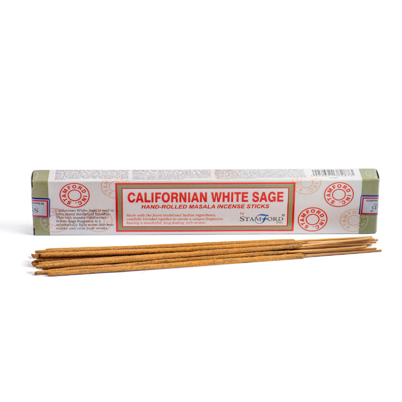 Incense Sticks Californian White Sage - Masala - 16g (approx 15 Sticks)