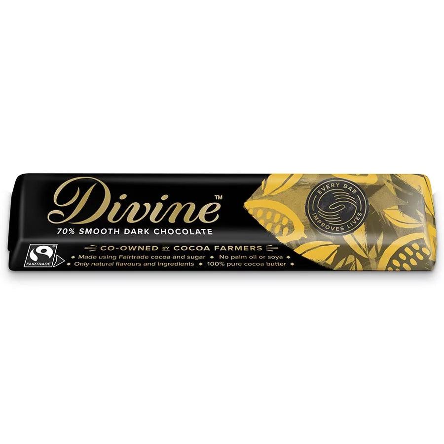 Divine 70% Smooth Dark Chocolate Bar 35g