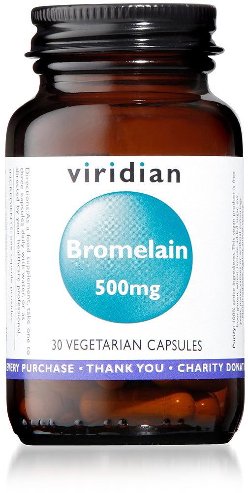 Viridian Bromelain 500mg (30 Caps)