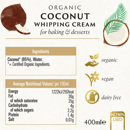 Biona Organic Coconut Whipping Cream 400ml