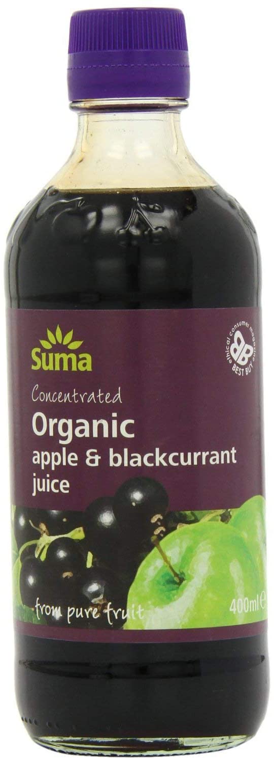 Suma Apple &amp; Blackcurrant Juice 400ml