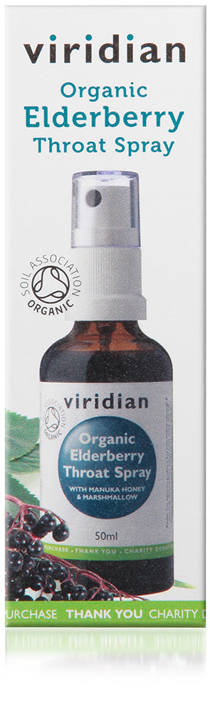 Viridian Organic Elderberry Throat Spray - 50ml