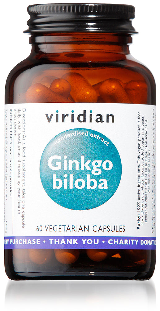 Viridian Ginkgo Biloba 60 Veg Caps - Supplier Discontinued