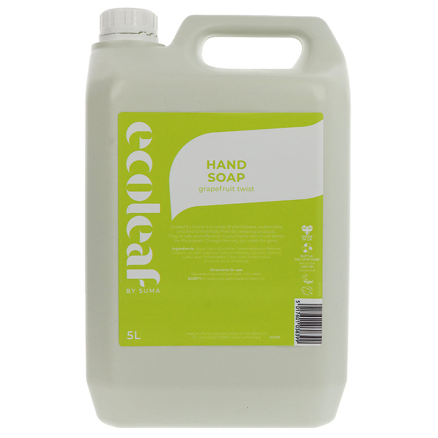 Ecoleaf Liquid Hand Soap BULK (Grapefruit Twist) 5Ltr