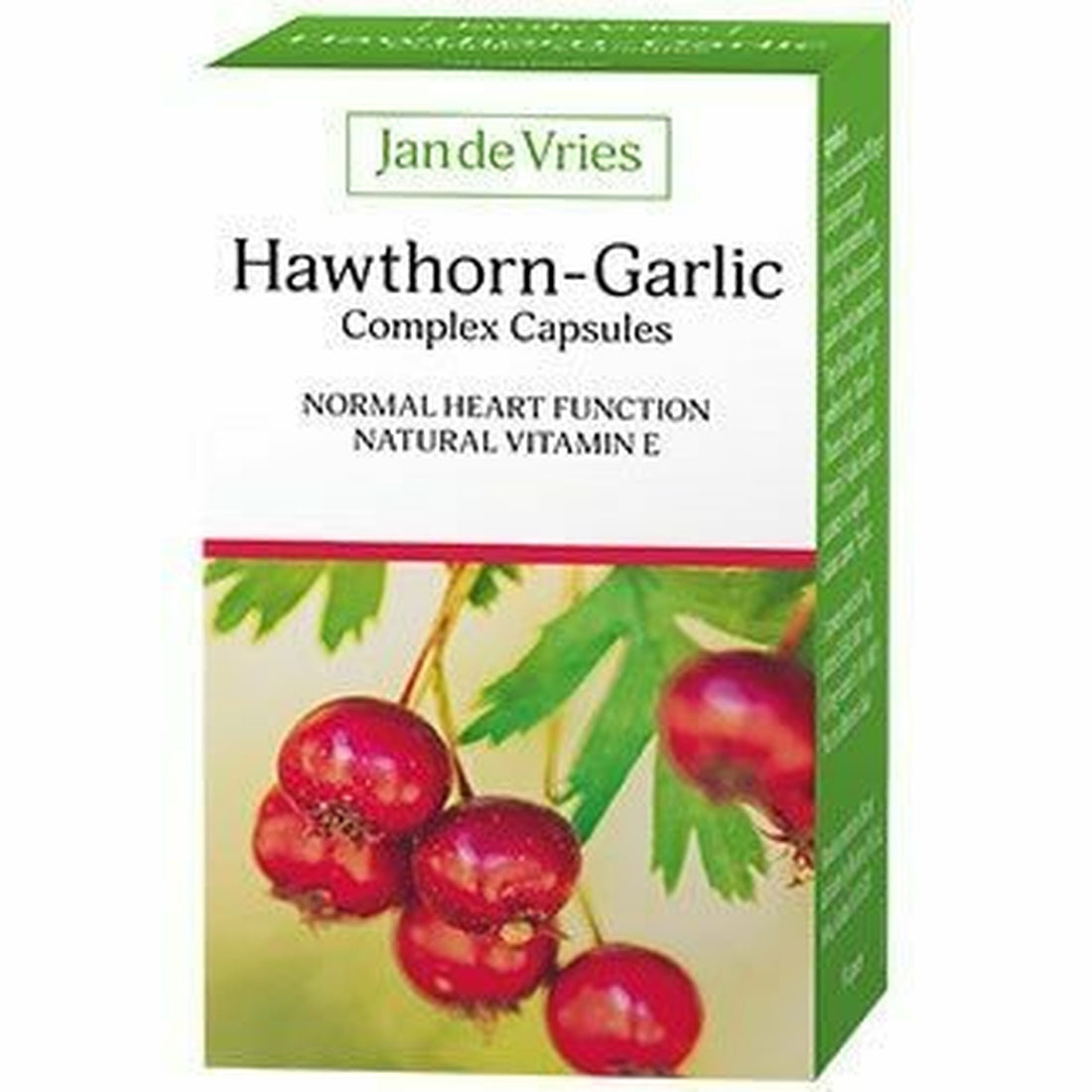 Jan de Vries Hawthorn - Garlic Complex Capsules (90&