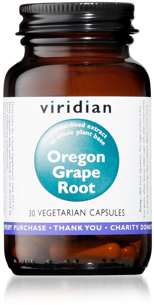 Viridian Organic Oregon Grape Root - 30 Veg Caps