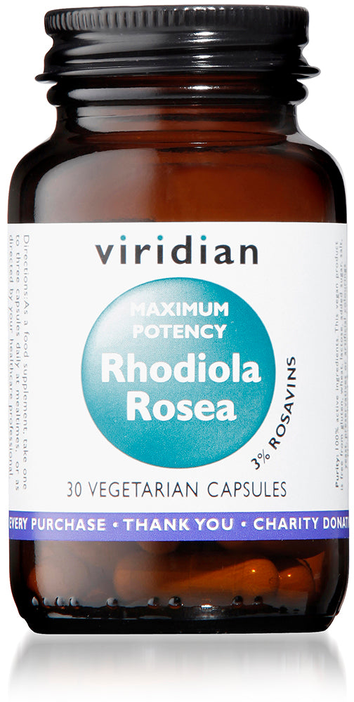 Viridian Maxi Potency Rhodiola Rosea Root Extract - 30 Veg Caps