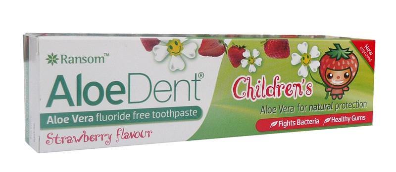 Aloe Dent Childrens Strawberry flavored Toothpaste