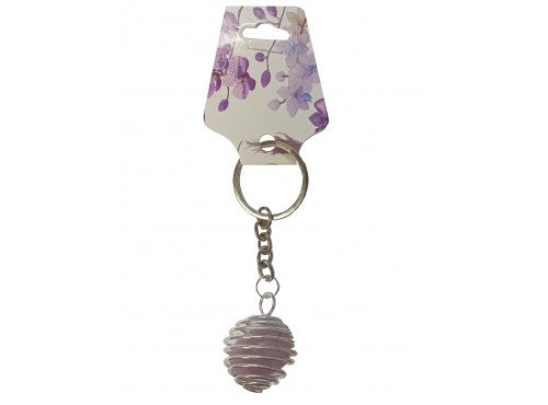Key Ring Amethyst Cage (Includes Crystal)