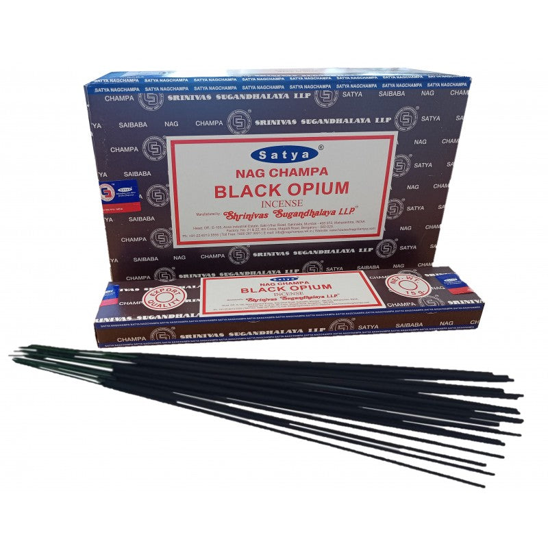 Incense Sticks - Black Opium - 15g Satya