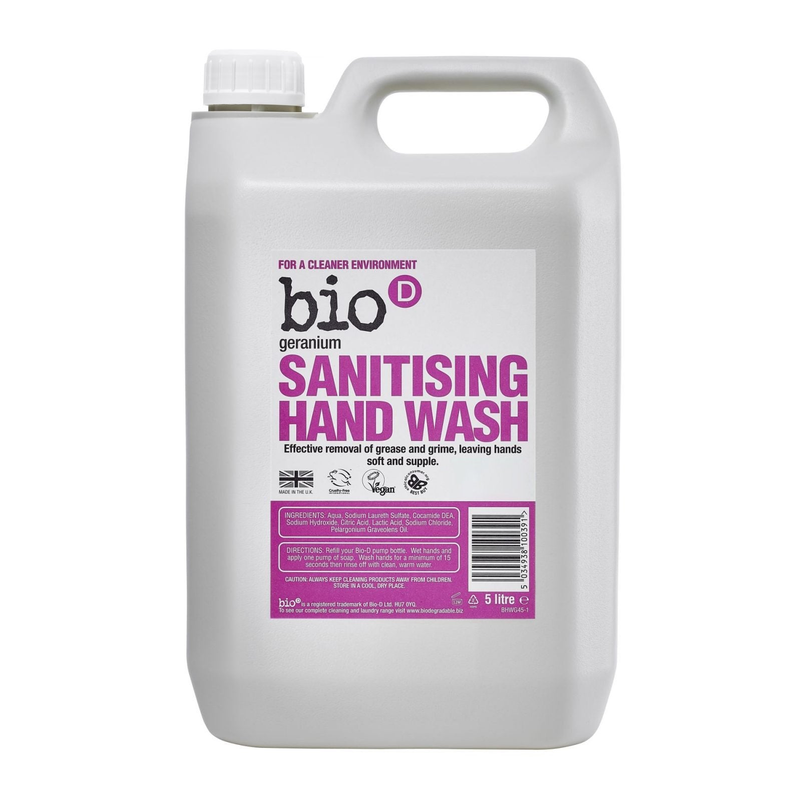 Bio D Sanitising Hand Wash - Geranium