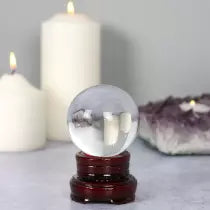 Spirit of Equinox Crystal Ball 6cm &amp; Stand