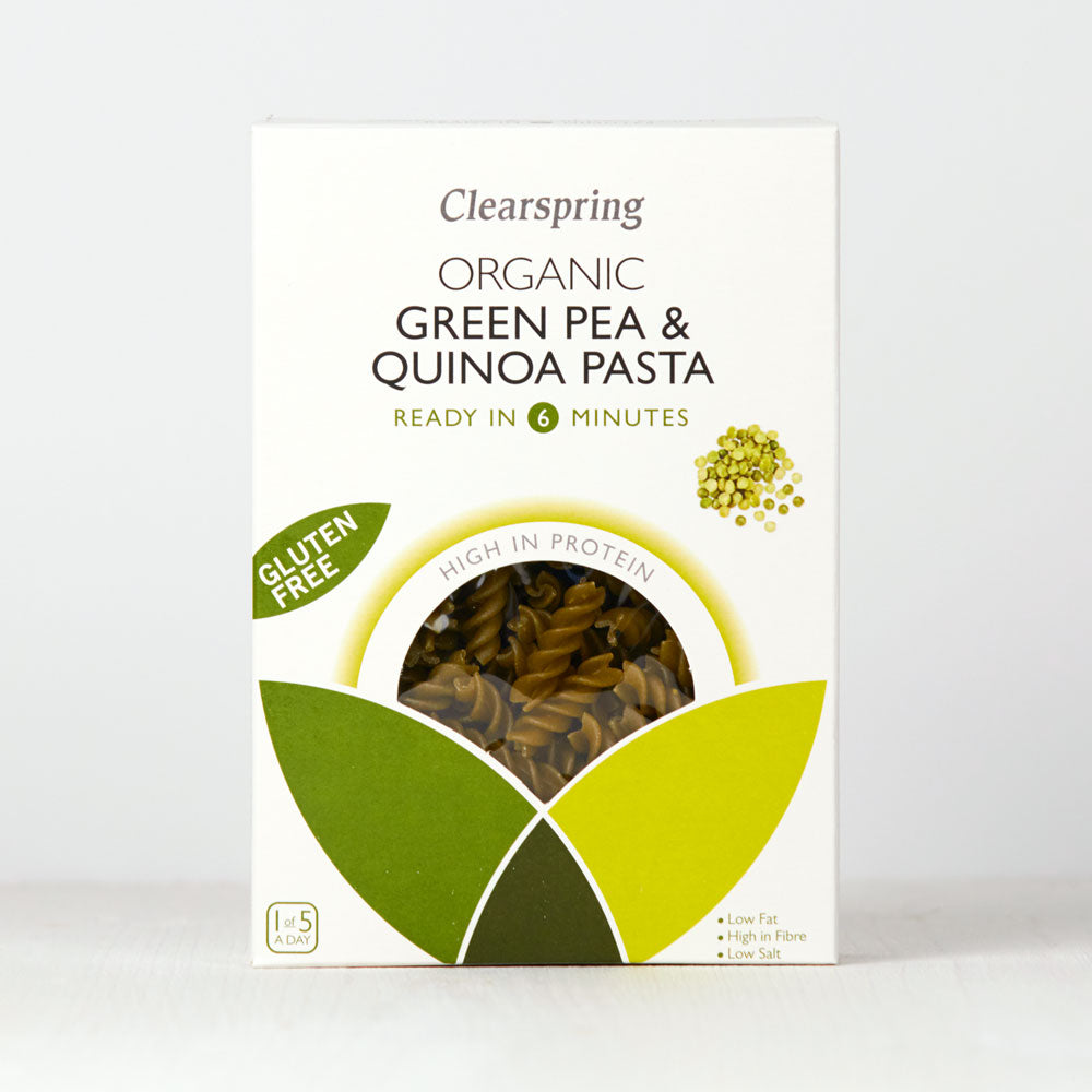 Clearspring Organic Gluten Free Green Pea & Quinoa Pasta 250g