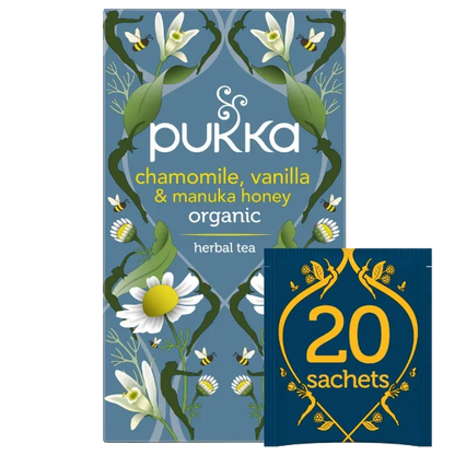 Pukka Chamomile, Vanilla &amp; Manuka Honey Organic Tea 32g (20 tea sachets)