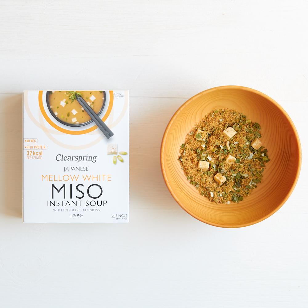 Clearspring Japanese Mellow White MISO Instant Soup (4 Single Sachets)