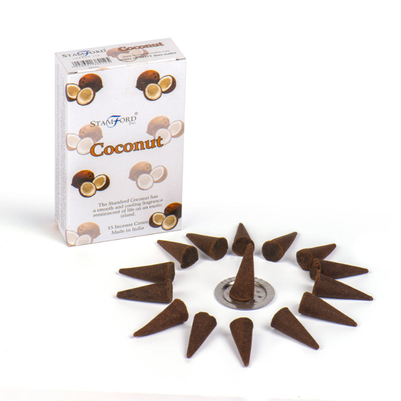 Incense Cones - Coconut - 15 Cones