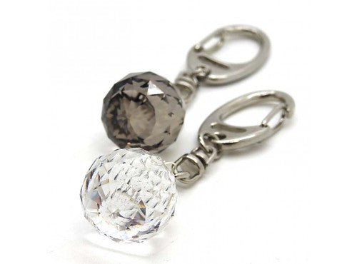 Crystal Ball Key Ring 20mm (Smokey)