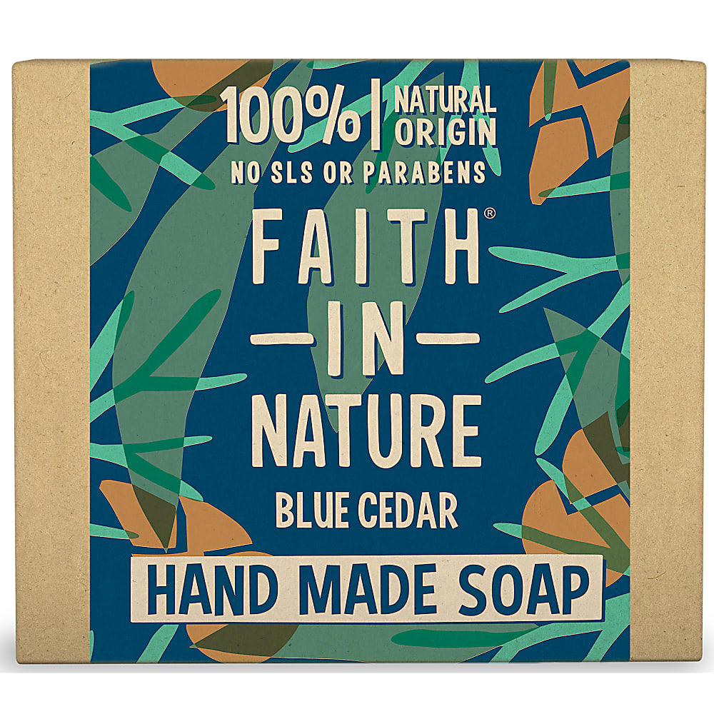 Faith In Nature - Hand Made Soap - Blue Cedar 100g