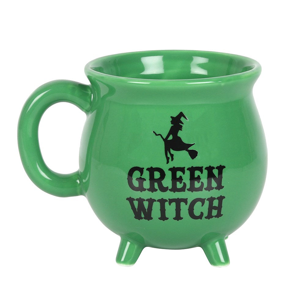 Green Witch Ceramic Green Cauldron Mug