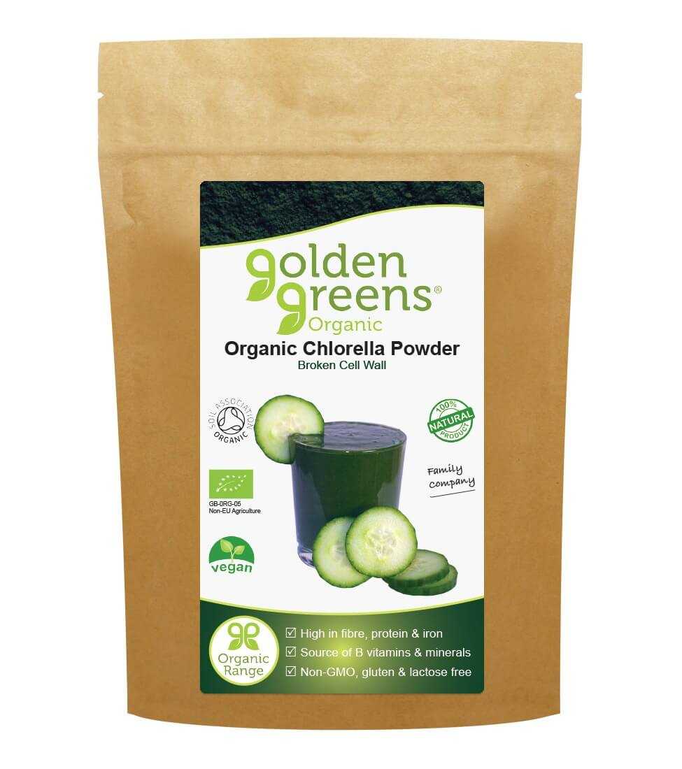 Golden Greens Organic Chlorella Powder 100g