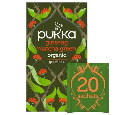 Pukka Organic Ginseng Matcha Green Tea 40g (20 tea sachets)