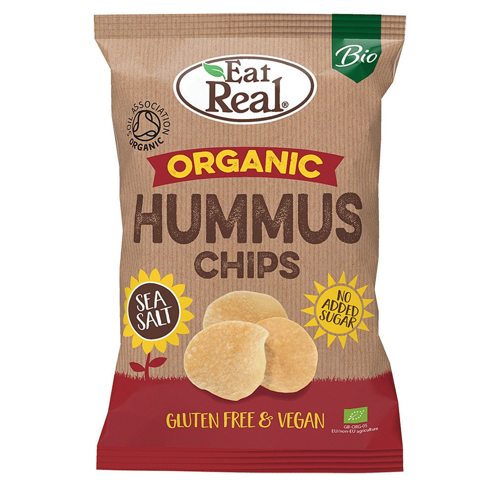 Eat Real Organic Hummus Chips (Sea Salt) 100g bag