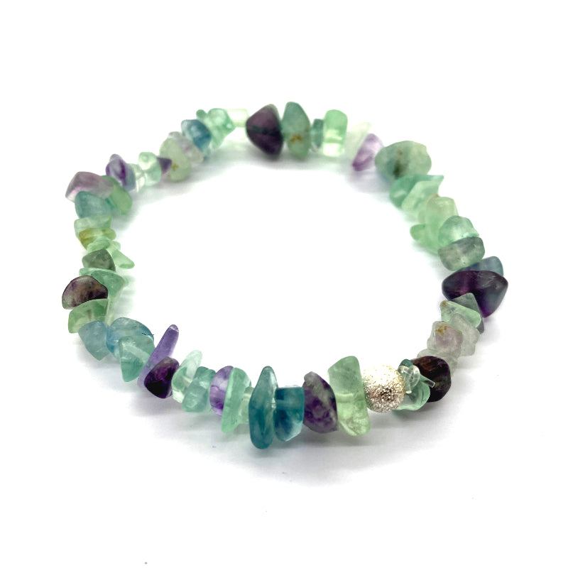 Fluorite 53mm Chip Bracelet