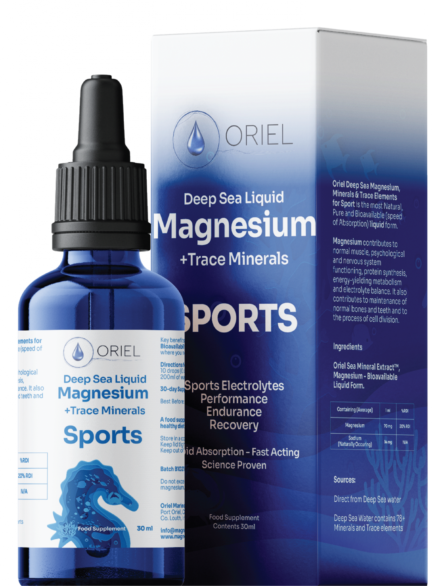 Magnesium Drops Sports (formerly Oriel Cardio Revive) 30ml
