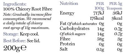 Homespun Chicory Syrup 200g