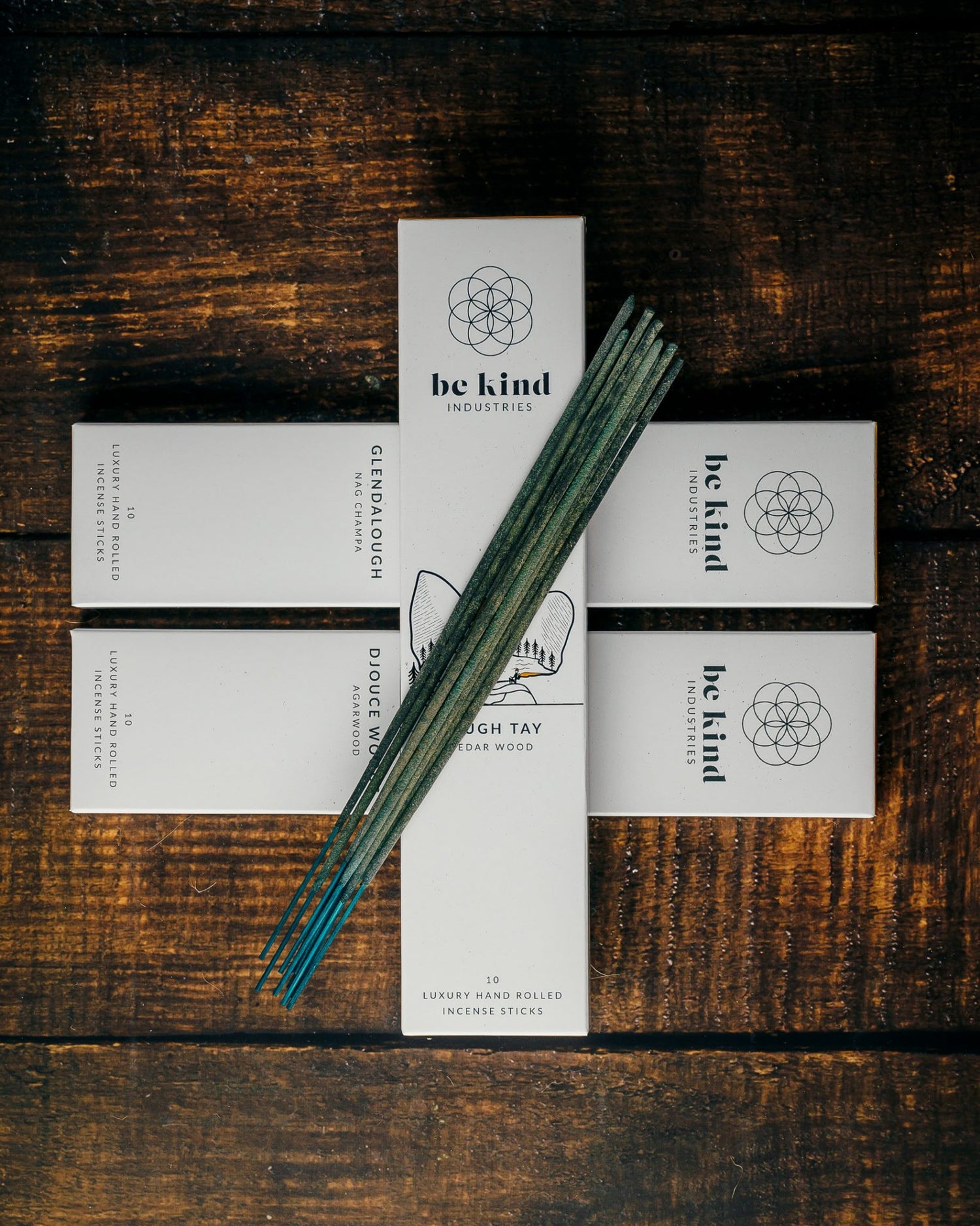 Be Kind Incense Sticks Luxury Hand Rolled (10) Lough Tay Cedar Wood