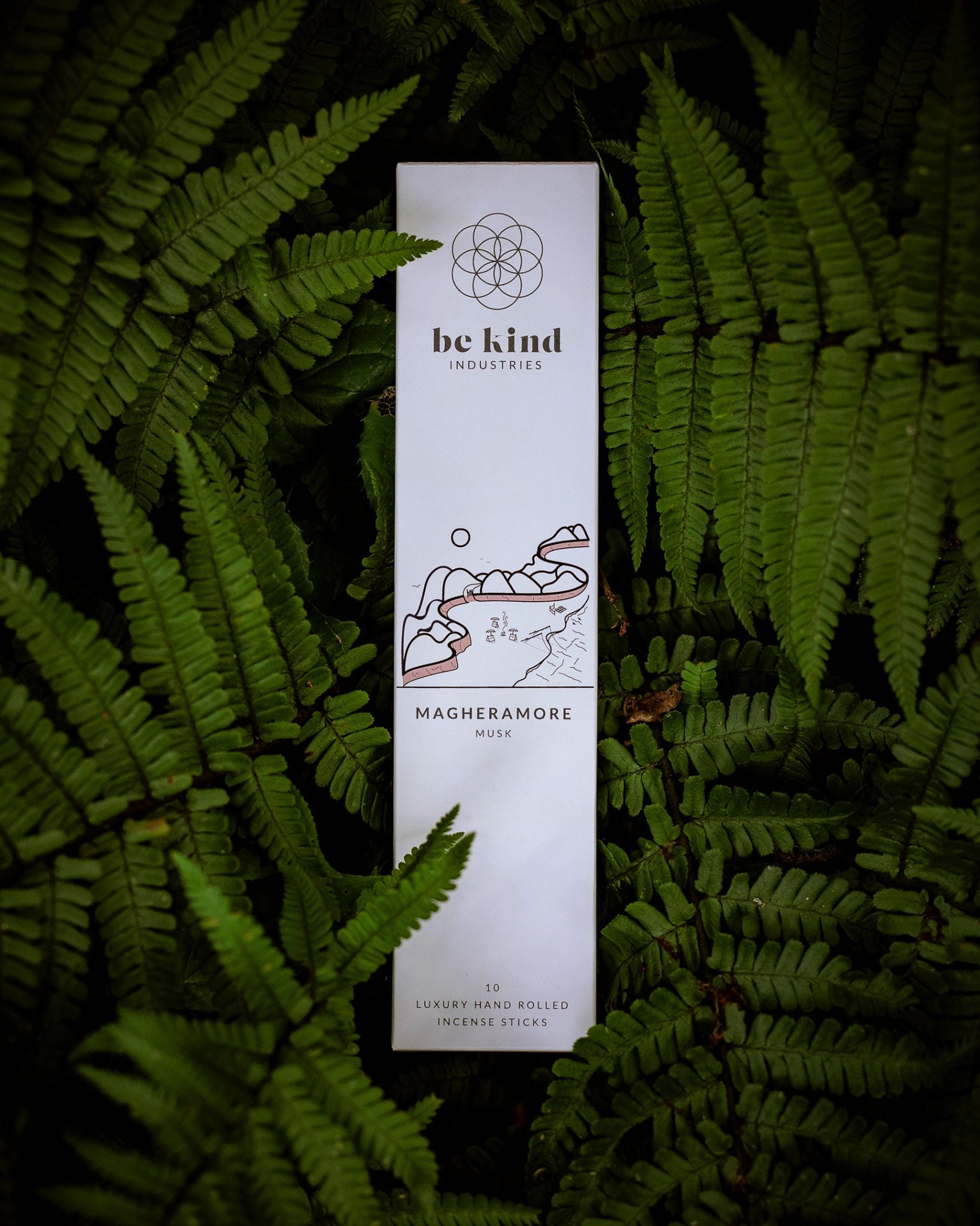 Be Kind Incense Sticks Luxury Hand Rolled (10) Magheramore Musk