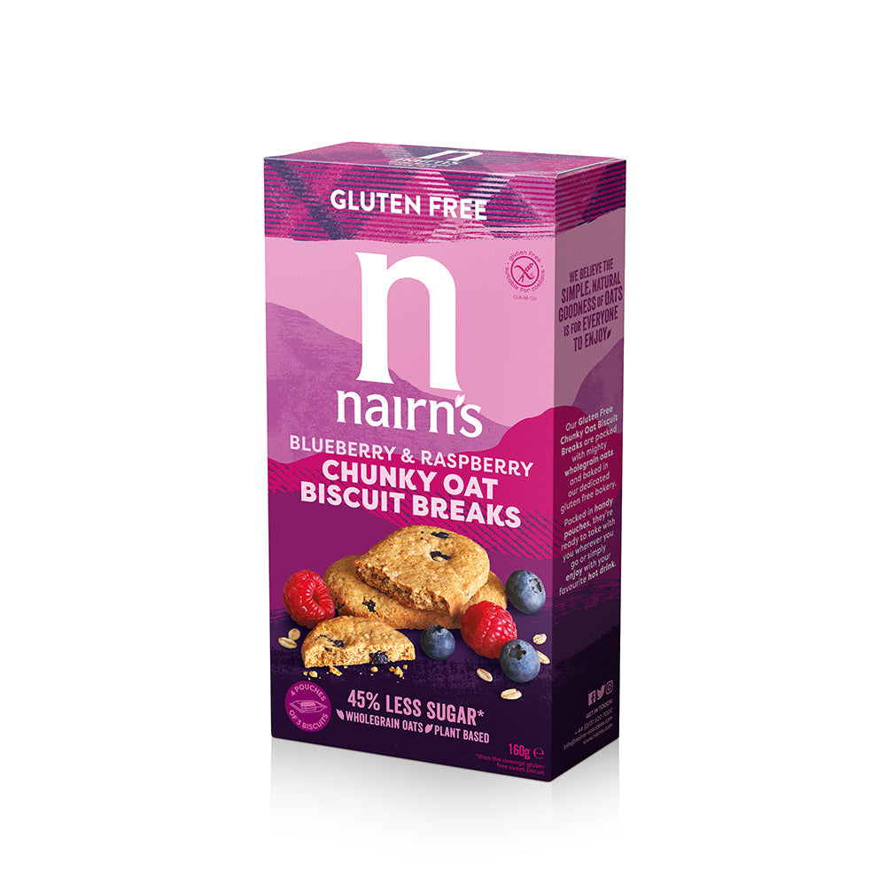 Nairns Biscuits Raspberry &amp; Blueberry G/F 160g