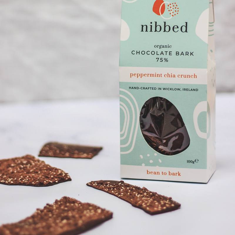 Nibbd Nibbed Organic Chocolate Bark 75% (Peppermint Chia Crunch) 100g – Wild ...