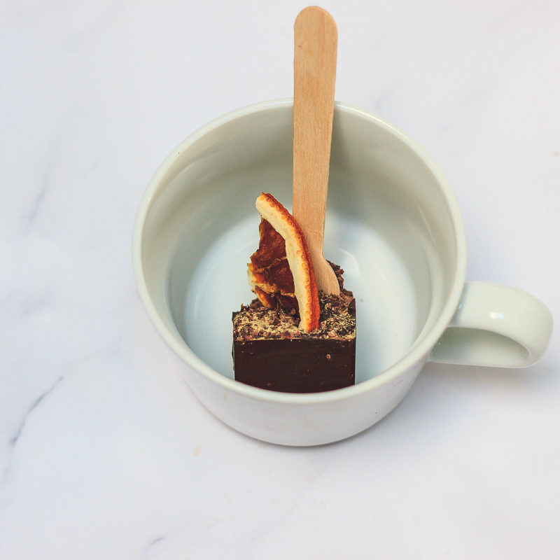 Nibbed Dark Chocolate Melting Spoon (Cacao &amp; Orange) 30g