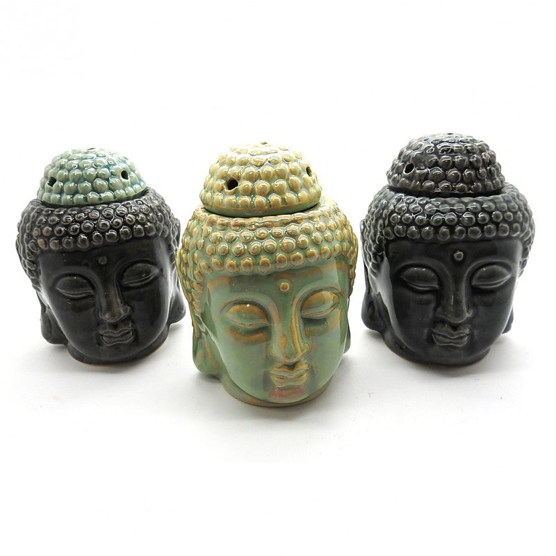 Buddha Head Ceramic Oil Burner